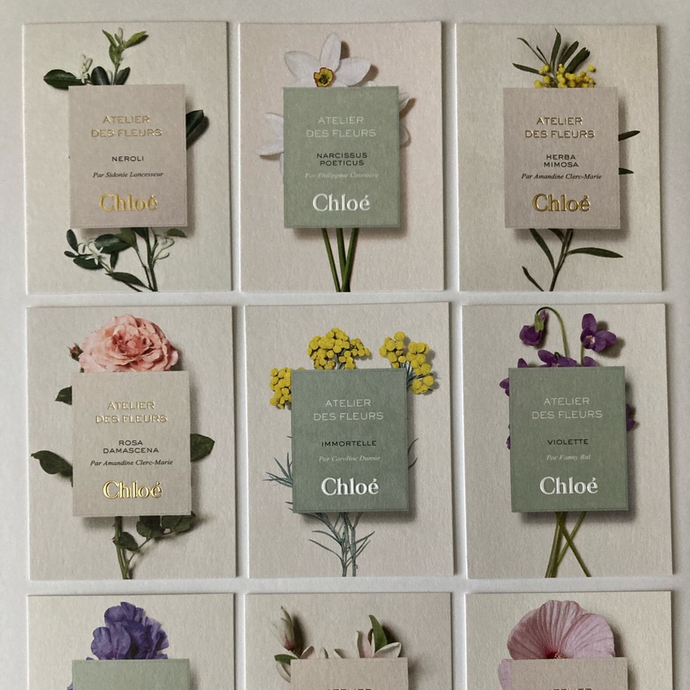 9 Chloe Atelier Des Fleurs Promo Card for Art Craft Cards Lot Set